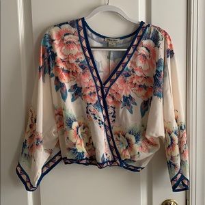 Flying Tomato Tropical Flowers Summer Top